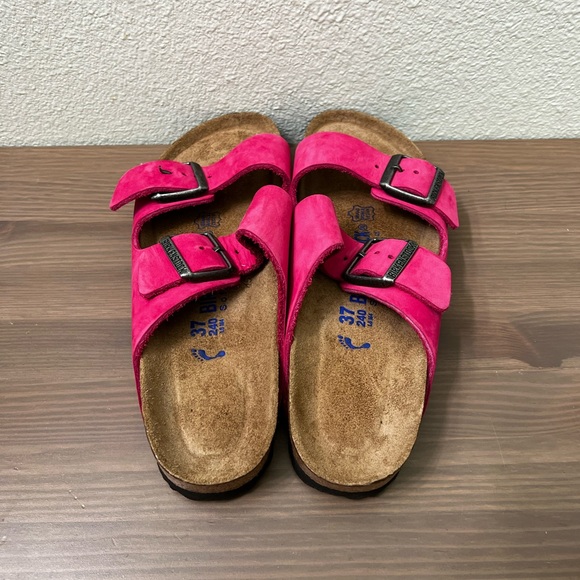 Birkenstock | Hot Pink Soft Footbed 37Narrow - Picture 3 of 6